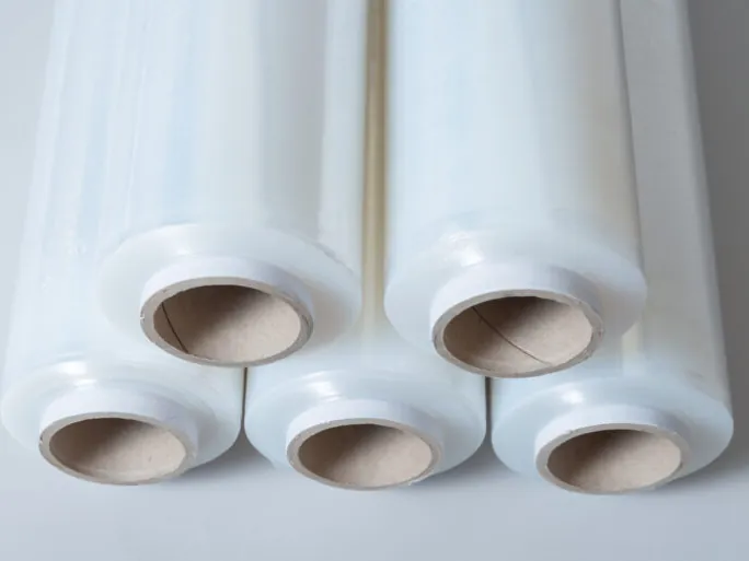Bobinas de filme stretch transparente com tubete